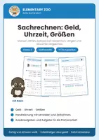 Vorschau - Arbeitsblätter - Sachrechnen: Geld, Uhrzeit & Größen – Kl. 3 | Mathematik - Deckblatt