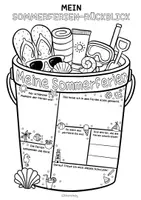 Vorschau - Arbeitsblätter - Rückblick auf die Sommerferien - Doodle Steckbrief zum Schulstart - Seite 2