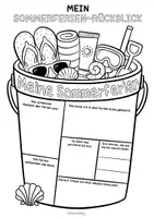 Vorschau - Arbeitsblätter - Rückblick auf die Sommerferien - Doodle Steckbrief zum Schulstart - Seite 3