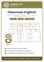 Vorschau - Arbeitsblätter - Englisch Kl. 3/4: Classroom English - Deckblatt