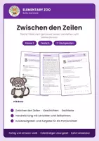 Vorschau - Arbeitsblätter - Deutsch Kl. 3: Zwischen den Zeilen lesen – Leseverständnis - Deckblatt