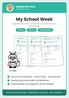 Vorschau - Arbeitsblätter - Englisch Klasse 3: School & Days of the Week - Deckblatt