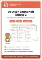 Vorschau - Arbeitsblätter - Grundheft Deutsch - Kl. 2 - Deckblatt