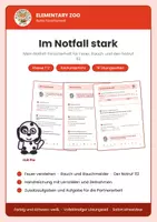 Vorschau - Arbeitsblätter - Im Notfall stark – Notruf 112 & Brandschutz, Kl. 1/2 - Deckblatt