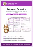 Vorschau - Arbeitsblätter - Formen-Detektiv – Geometrie-Forscherheft, Kl. 1/2 - Deckblatt