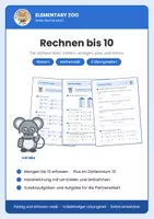 Vorschau - Arbeitsblätter - Rechnen bis 10 – Arbeitsblätter Kl. 1 | Mathematik - Deckblatt