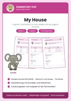 Vorschau - Arbeitsblätter - Englisch Kl. 3: Zuhause und Zimmer - Deckblatt