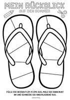 Vorschau - Arbeitsblätter - Mein Flip-Flop Rückblick auf die Sommerferien - Reflexion zum Schulstart - Seite 2