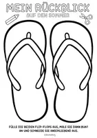 Vorschau - Arbeitsblätter - Mein Flip-Flop Rückblick auf die Sommerferien - Reflexion zum Schulstart - Seite 3