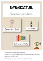 Vorschau - Präsentationen/Tafelbilder - Anfangsritual Musikunterricht Einstieg - Deckblatt