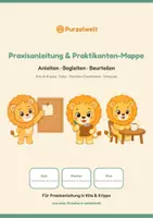 Vorschau - Arbeitsblätter - Praxisanleitung Kita – 36 Vorlagen - Deckblatt