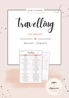 Vorschau - Arbeitsblätter - Travelling – Englisch Wortschatz | Faltblatt & Partnerübung mit Spelling Help - Deckblatt