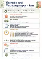 Vorschau - Lehrpläne/Lehrermaterial - Übergabe- und Vertretungsmappe für Klassenleitungen – Grundschule & Sek I · 14 Organizer-Seiten - Seite 1