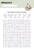 Voorbeeld - Woordzoeker: Spelling categorieën groep 5 ✏️ - Pagina 1