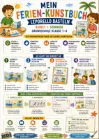Vorschau - Unterrichtsreihen - Sparpaket Sommer & Ferien: 3 Kunst-Einheiten · 12 Stunden | Grundschule Klasse 1–4 - Seite 1