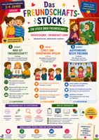 Vorschau - Arbeitsblätter - Das Freundschafts-Stück – Ein Stück über Freundschaft | Stücke | Kita (3–6 Jahre) - Deckblatt