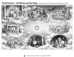Vorschau - Arbeitsblätter - Die Mission auf dem Olymp – Lesespurgeschichte mit Rätselaufgaben (Klasse 6) - Seite 3
