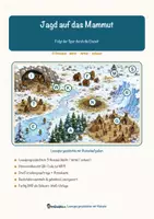 Vorschau - Arbeitsblätter - Jagd auf das Mammut – Lesespurgeschichte mit Rätselaufgaben (Klasse 5) - Deckblatt