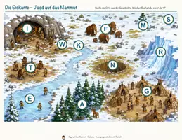 Vorschau - Arbeitsblätter - Jagd auf das Mammut – Lesespurgeschichte mit Rätselaufgaben (Klasse 5) - Seite 3