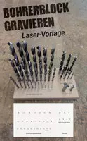 Vorschau - Anderer Materialtyp - Bohrerblock gravieren – Laser-Vorlage | Technik - Deckblatt
