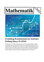 Vorschau - Arbeitsblätter - Ermittlung des Kenntnisstandes zur Zentralen Prüfung Klasse 10 (ZP10) - Deckblatt