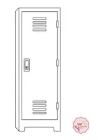 Voorbeeld - 1ste schooldag - all about me locker - Pagina 1