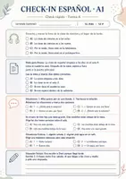 Vorschau - Arbeitsblätter - Check-in Español A1 – 15- & 45-Minuten-Lernstandscheck mit Parallelform und Förderpfaden - Seite 3