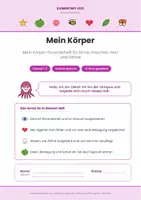 Vorschau - Arbeitsblätter - Mein Körper – Sinne, Zähne, Herz & Bewegung | Kl. 1/2 | Sachunterricht - Seite 1