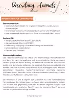 Vorschau - Arbeitsblätter - Describing Animals – Englisch Wortschatz | Faltblatt & Partnerübung mit Spelling Help - Seite 1