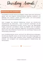 Vorschau - Arbeitsblätter - Describing Animals – Englisch Wortschatz | Faltblatt & Partnerübung mit Spelling Help - Seite 2