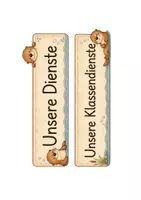 Vorschau - Poster - Klassendienstkarten Otter-Klasse | 17 Klassendienste - Seite 1