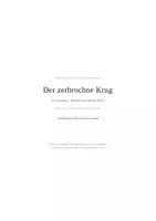 Vorschau - Unterrichtsreihen - 4 x Klausur Deutsch Sek II Der zerbrochne Krug (Heinrich von Kleist) - Seite 1