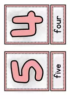 Vorschau - Präsentationen/Tafelbilder - Tafelmaterial Zahlen 1-100 auf Englisch - Seite 3