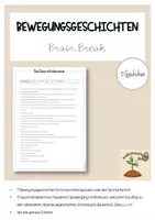 Vorschau - Spiele - Bewegungsgeschichten Brain Break Zuhören - Deckblatt