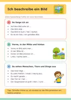 Vorschau - Arbeitsblätter - Bildbeschreibung Deutsch - Seite 1