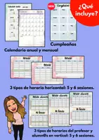 Vista previa - Evaluación - Agenda del profesor acuarela 26-27 - página 1