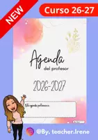 Vista previa - Evaluación - Agenda del profesor acuarela 26-27 - Portada