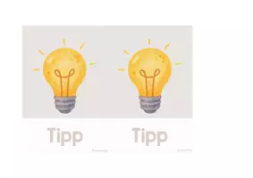 Vorschau - Poster - Tipp-Karten Aufsteller | beige & blau - Seite 2