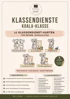 Vorschau - Poster - Klassendienstkarten Koala-Klasse | 17 Klassendienste - Deckblatt