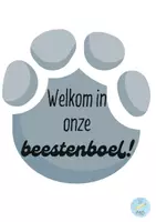 Voorbeeld - Deur klaslokaal - dierenprint - Pagina 1