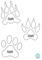 Voorbeeld - Deur klaslokaal - dierenprint - Pagina 2