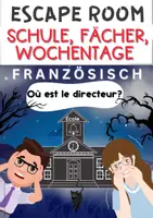Vorschau - Arbeitsblätter - Escape Room Französisch - Schulmaterialien, Fächer, Wochentage - Deckblatt