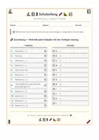 Vorschau - Spiele - Bruchrechnung Klasse 6–7 Zuordnungsaufgaben Schuljahresbeginn - Seite 1