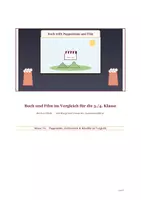 Vorschau - Unterrichtsreihen - Buch und Film im Vergleich "Jim Knopf und Lukas der Lokomotivführer" (Michael Ende) – Puppenkiste & Kinofilm, Klasse 3/4 - Deckblatt