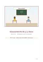 Vorschau - Unterrichtsreihen - 3 differenzierte Klassenarbeiten "Jim Knopf und Lukas der Lokomotivführer" (Michael Ende) – mit Erwartungshorizont, Klasse 3/4 - Deckblatt