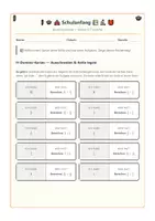 Vorschau - Arbeitsblätter - Zurück in die Schule Bruchrechnung Klasse 6–7 – Domino-Spiel & Arbeitsblätter - Seite 1