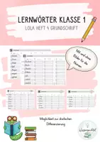 Vorschau - Arbeitsblätter - Lernwörter Klasse 1 Lola Heft 4 - Grundschrift - Deckblatt