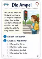 Vorschau - Arbeitsblätter - Polizei und Verkehr Lesen Klasse 1 - Seite 1