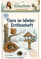Vorschau - Arbeitsblätter - Leseheft Tiere im Winter Klasse 1 - Deckblatt