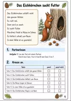 Vorschau - Arbeitsblätter - Leseheft Tiere im Winter Klasse 1 - Seite 3